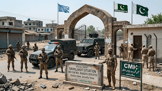 راولاکوٹ میں کشیدہ صورتحال: سی ایم ایچ کا کنٹرول رینجرز کے سپرد، مکمل شٹر ڈاؤن