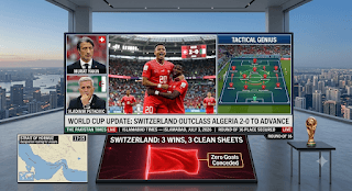 Switzerland Outclass Algeria 2-0 to Advance to FIFA World Cup 2026 Round of 16