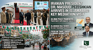 Iranian President Arrives in Pakistan Today – Full Schedule of High-Level Meetings