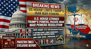 US House of Representatives Strikes at Trump’s Powers: Landmark Resolution Passed to Curb War Authority Against Iran